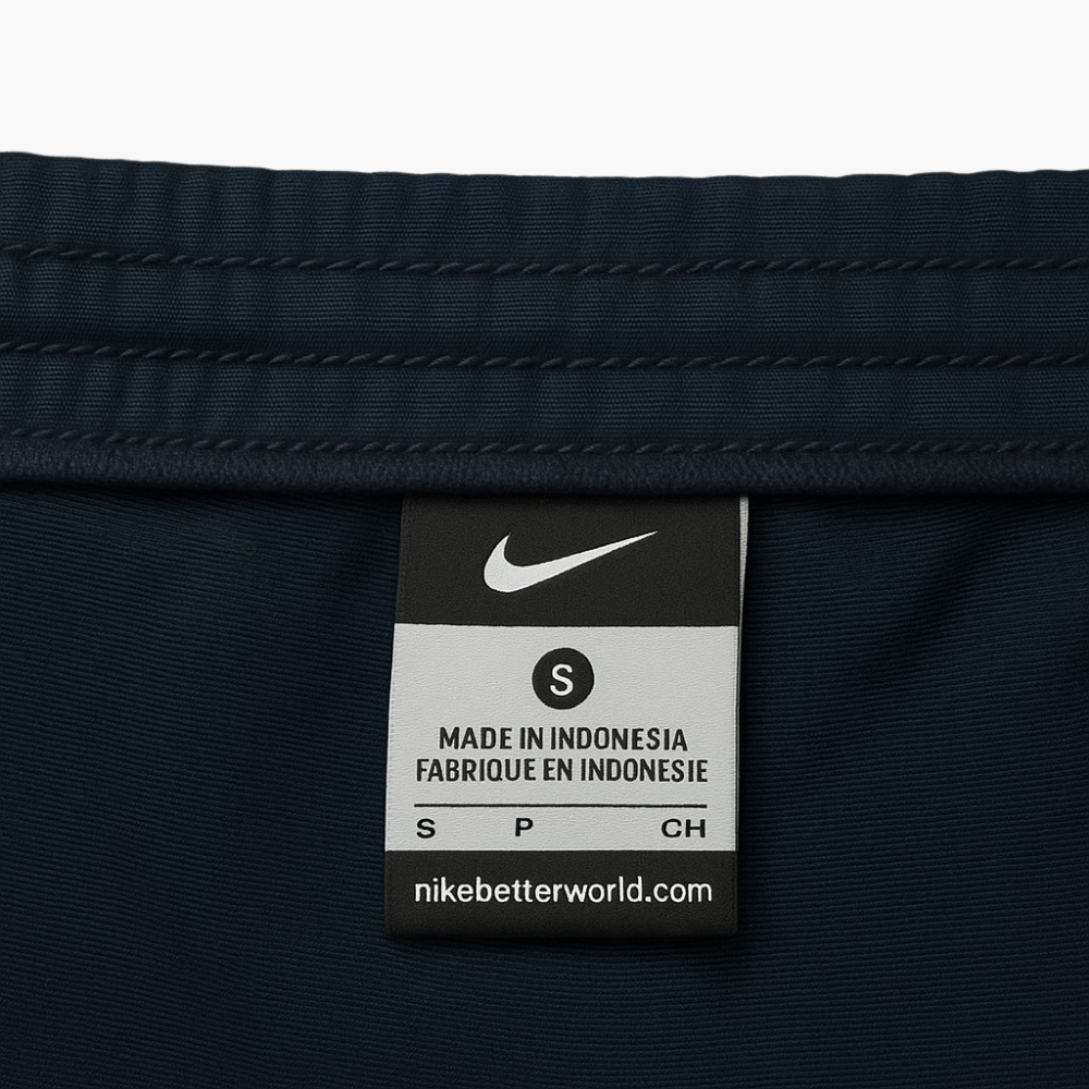 Nike Navy Blue Sweatpants with White Stripe (S)