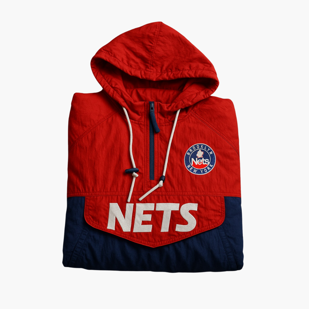 NBA Brooklyn Nets Windbreaker Nike 2022/2023 Red / Navy (M)