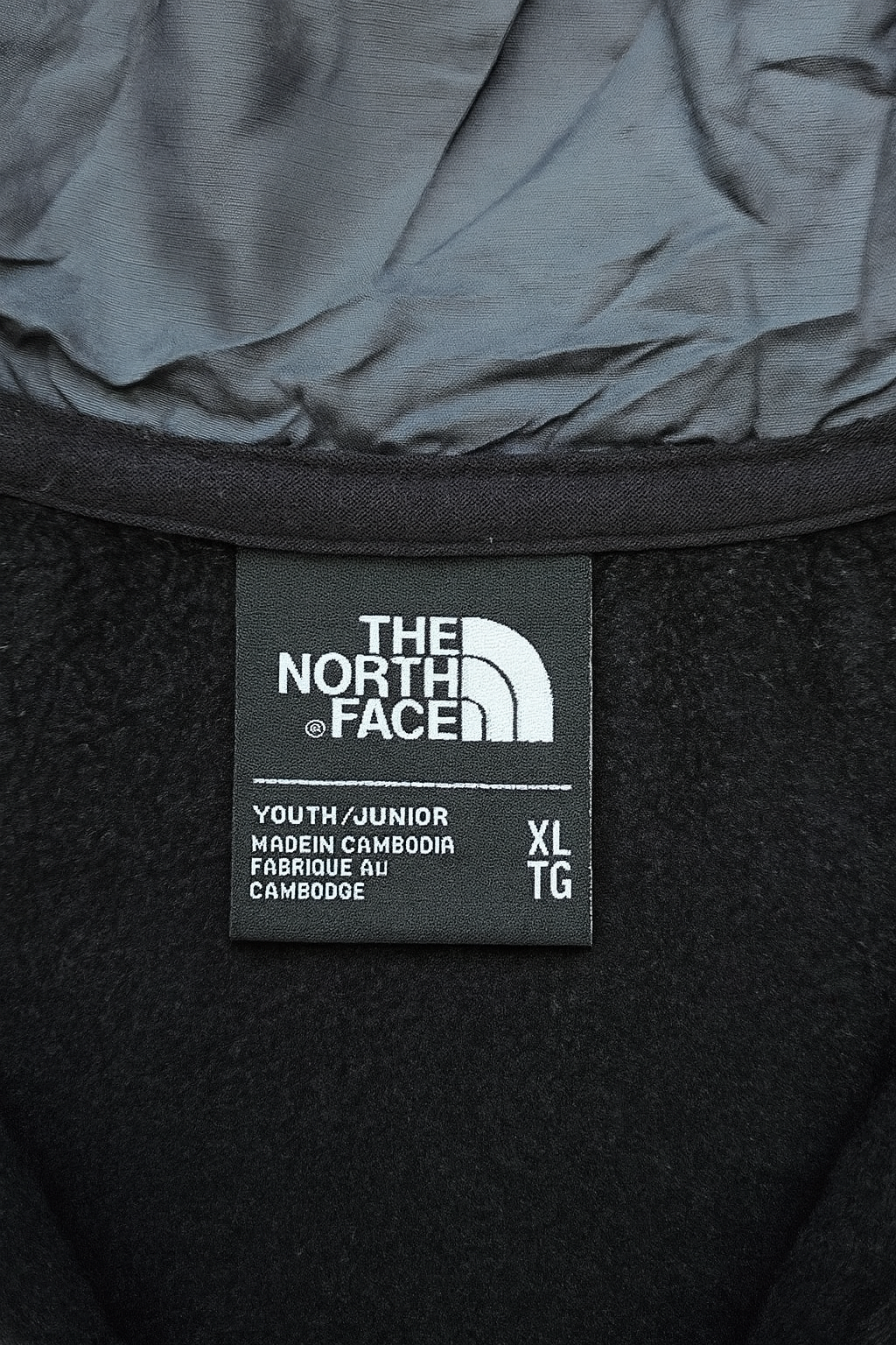 The North Face Vintage Full-Zip Hoodie Jacket Grey / Black (M)