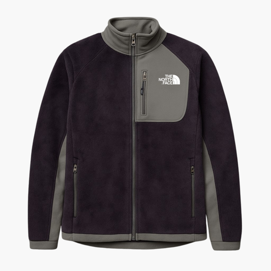 The North Face Vintage Fleece Jacket Purple & Grey (L)