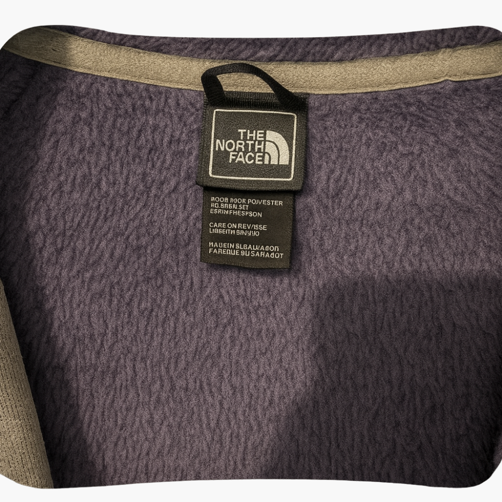 The North Face Vintage Fleece Jacket Purple & Grey (L)