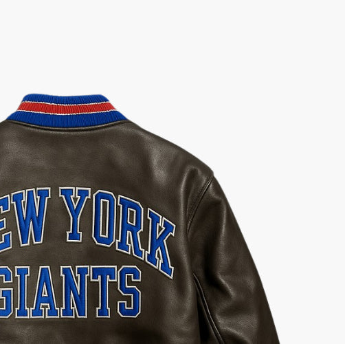 NFL New York Giants Leather Jacket (L)