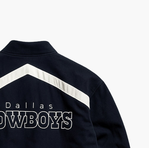 NFL Dallas Cowboys College Bomber Jacket Navy White (L)