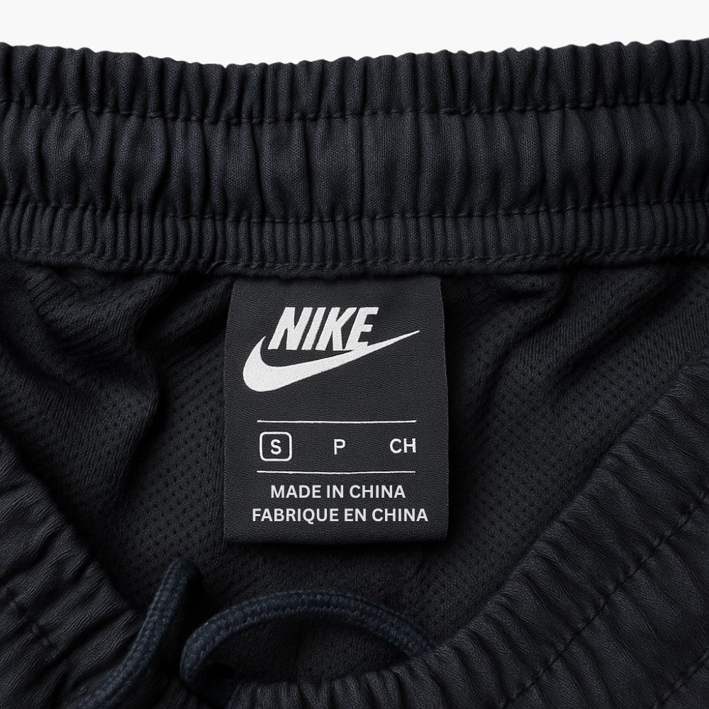 Nike Black Tracksuit Pants Embroidered Logo (S)