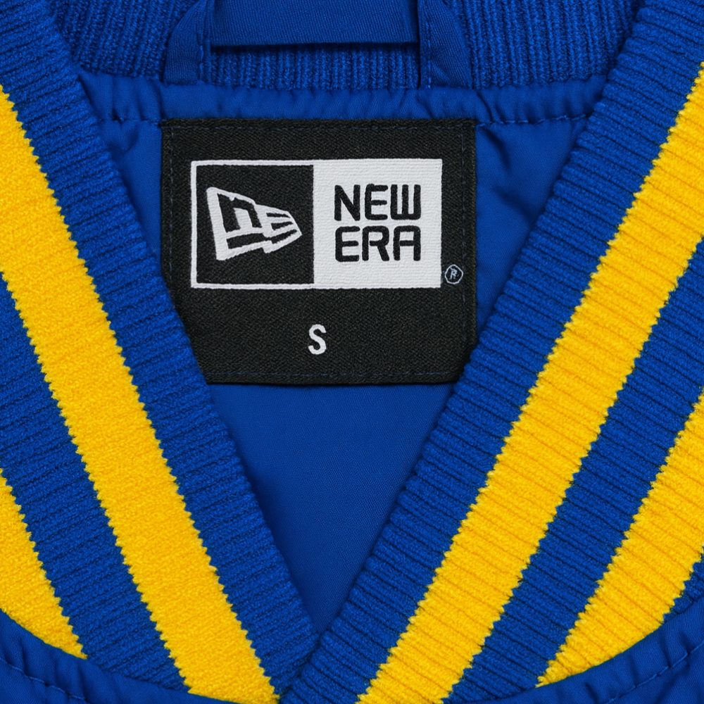 NBA New Era Varsity Jacket Golden State Warriors Embroidered Logo (S)