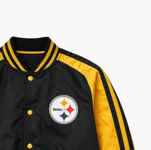 NFL Steelers Vintage Jacket Embroidered Logo (M)