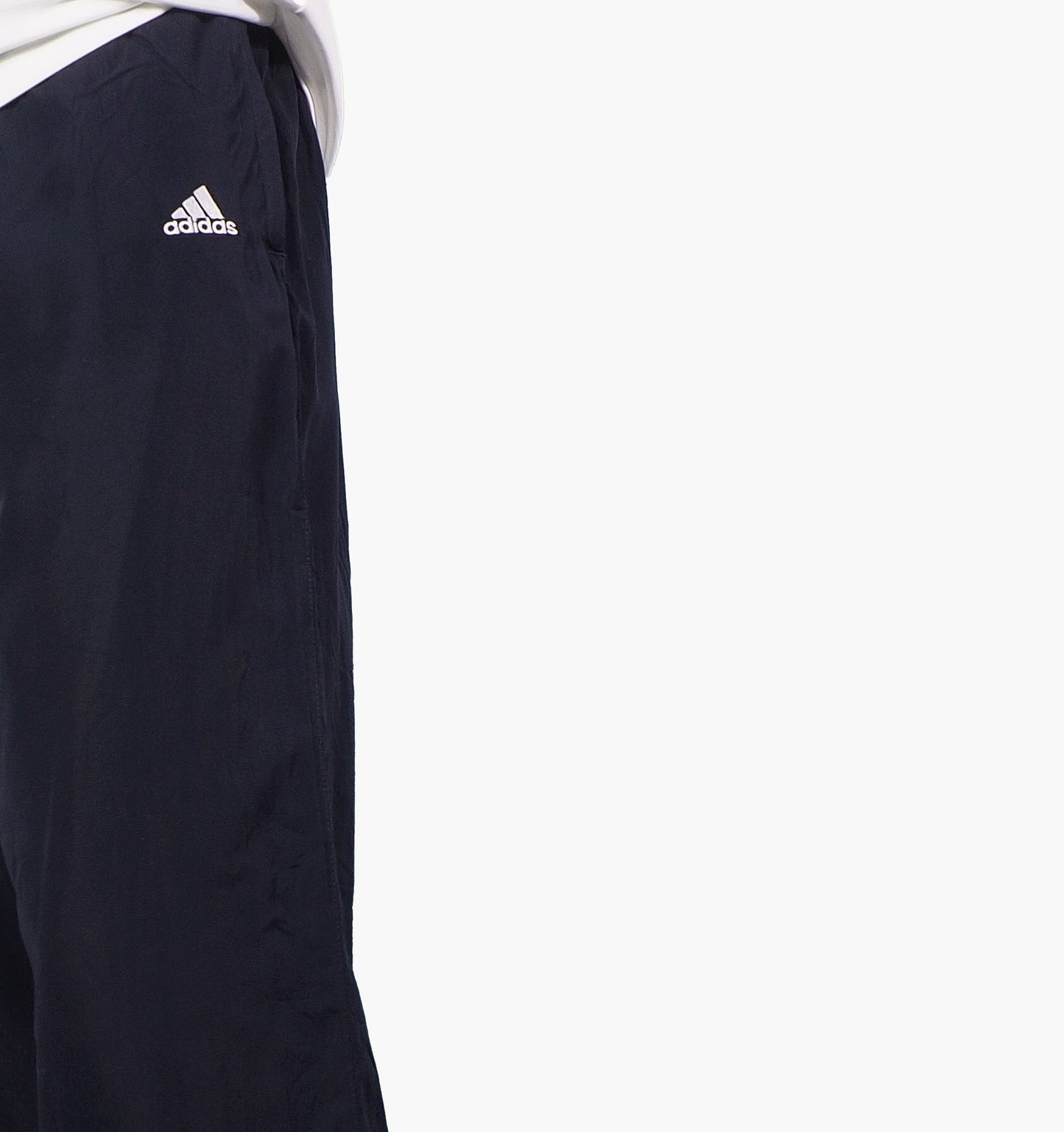 Adidas Nylon Track Pants Gesticktes Logo (S)