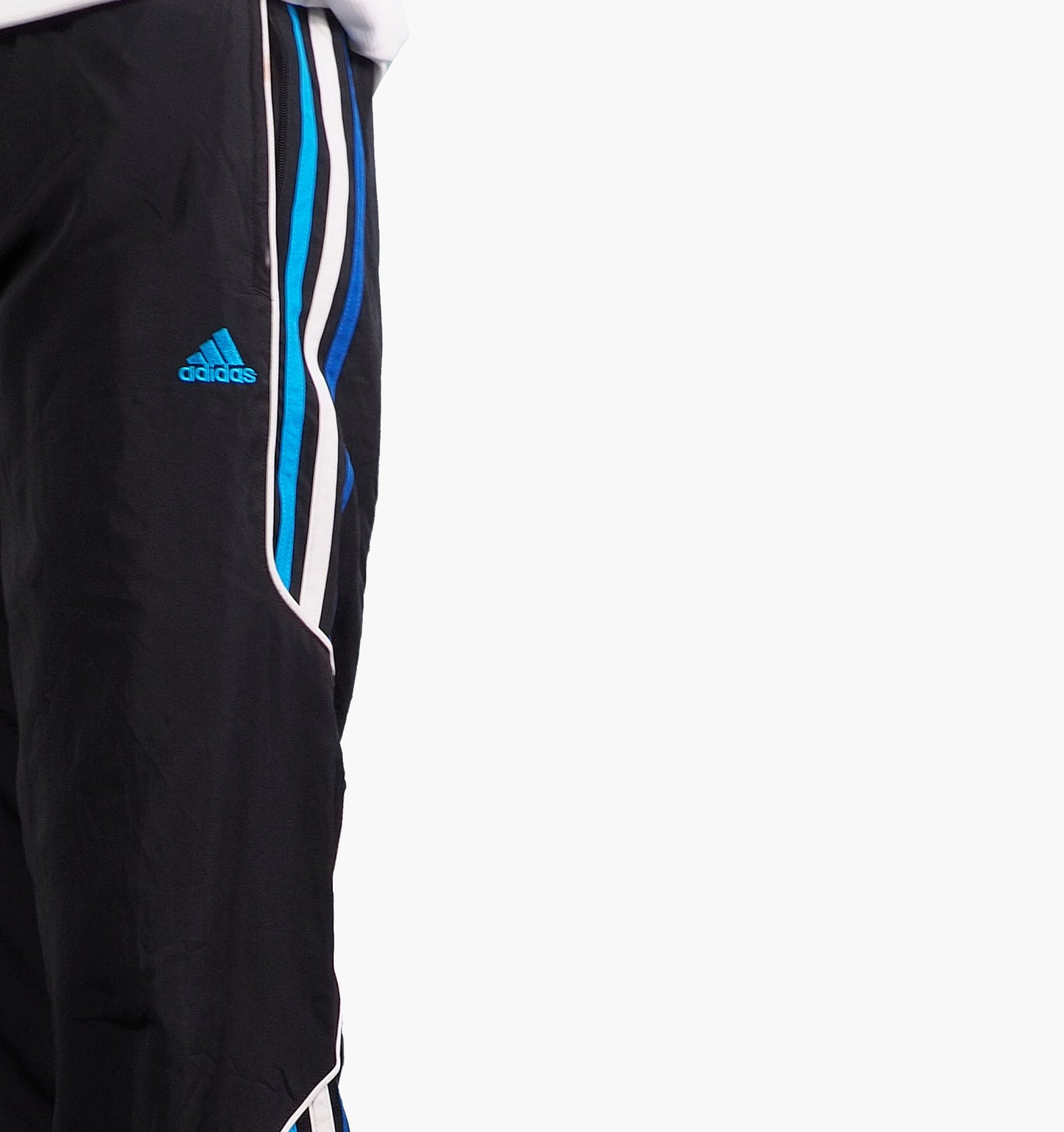 Adidas Nylon Track Pants Gesticktes Logo (S)