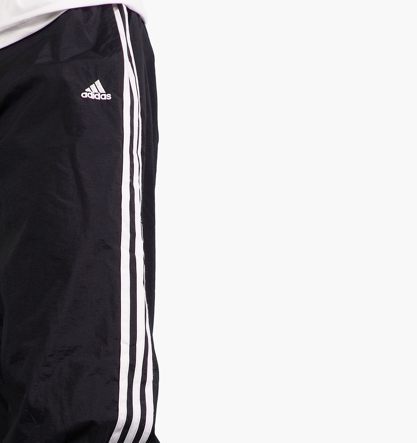 Adidas Nylon Track Pants Gesticktes Logo (M)