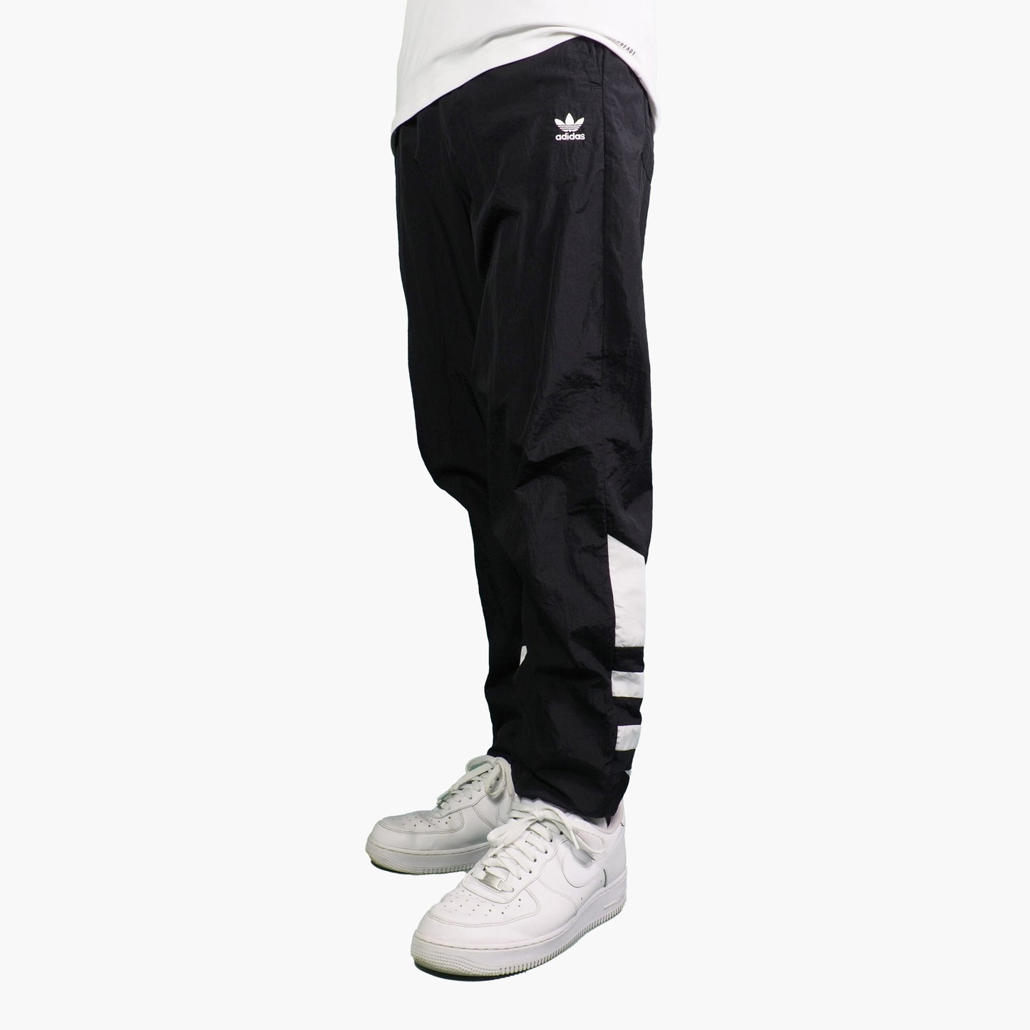 Adidas Nylon Track Pants Gesticktes Logo (S)