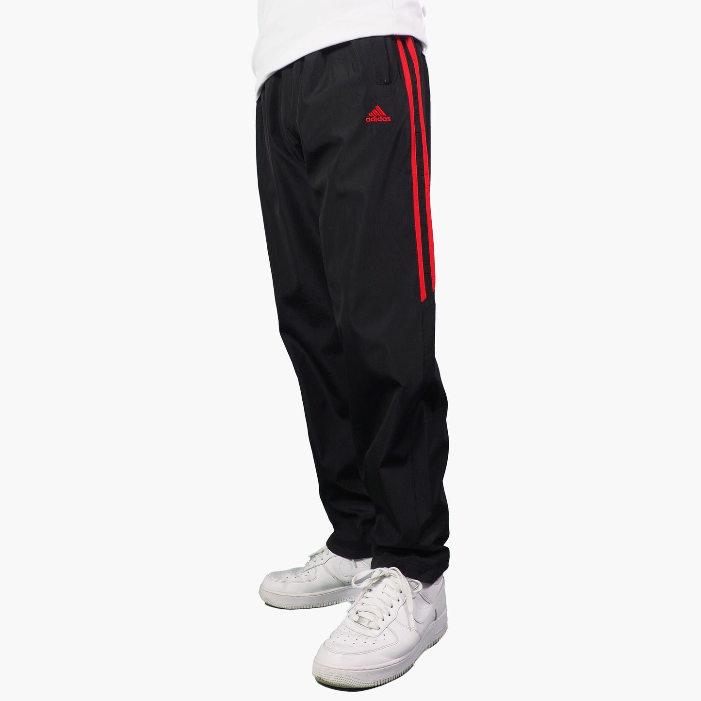 Adidas Nylon Track Pants Gesticktes Logo (M)