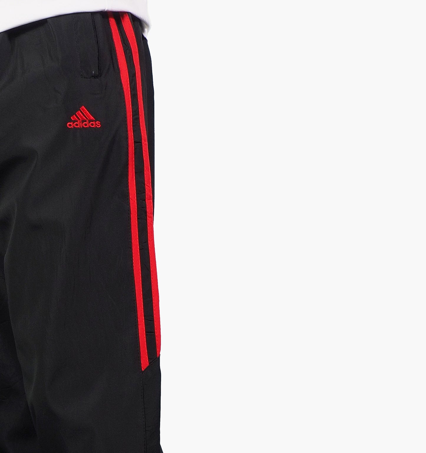 Adidas Nylon Track Pants Gesticktes Logo (M)