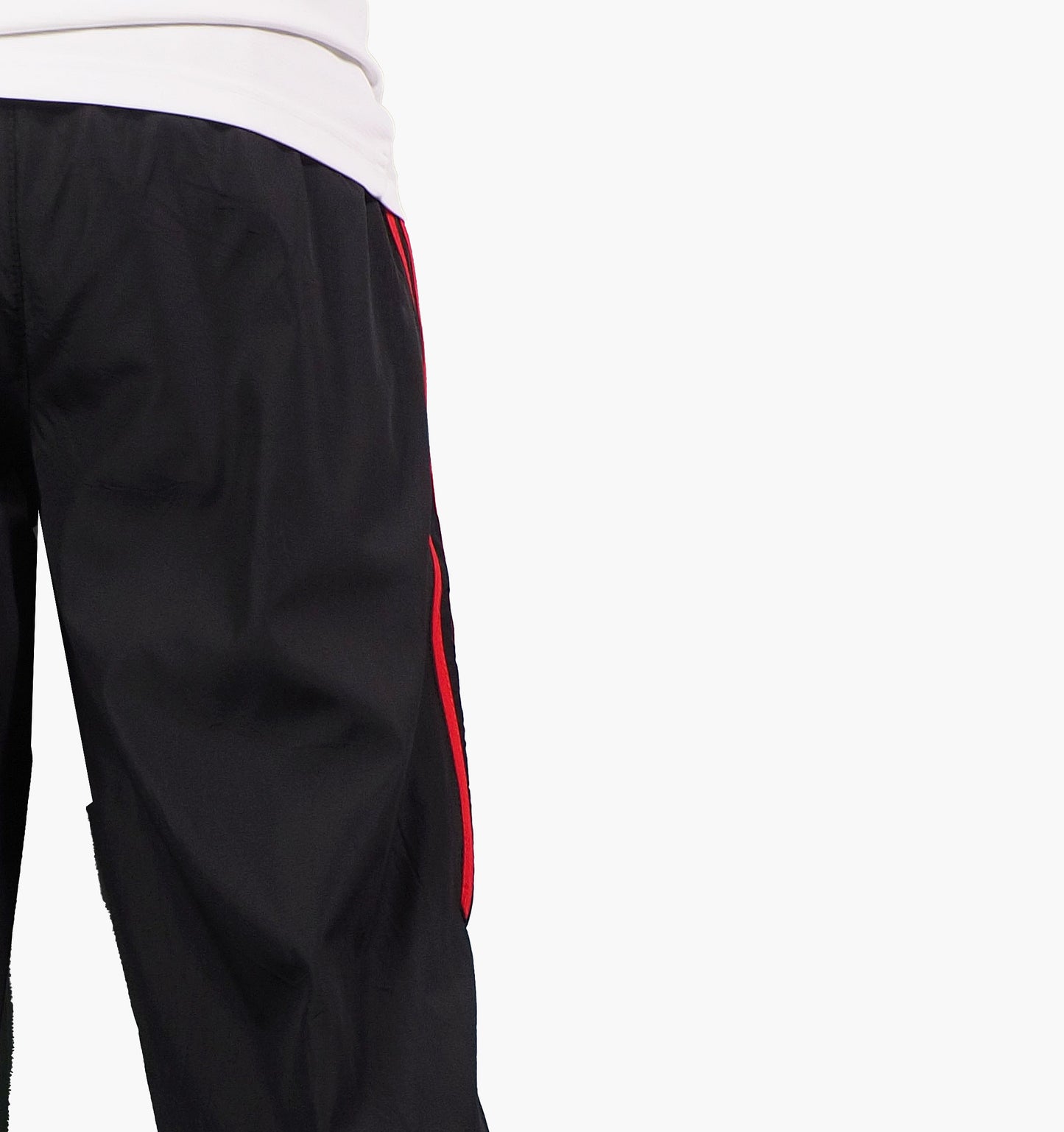 Adidas Nylon Track Pants Gesticktes Logo (M)