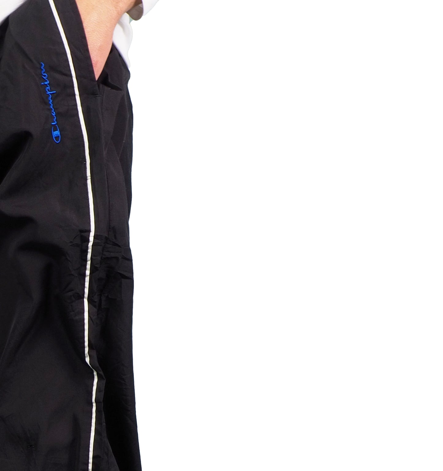 Champion Nylon Track Pants Gesticktes Logo (L)
