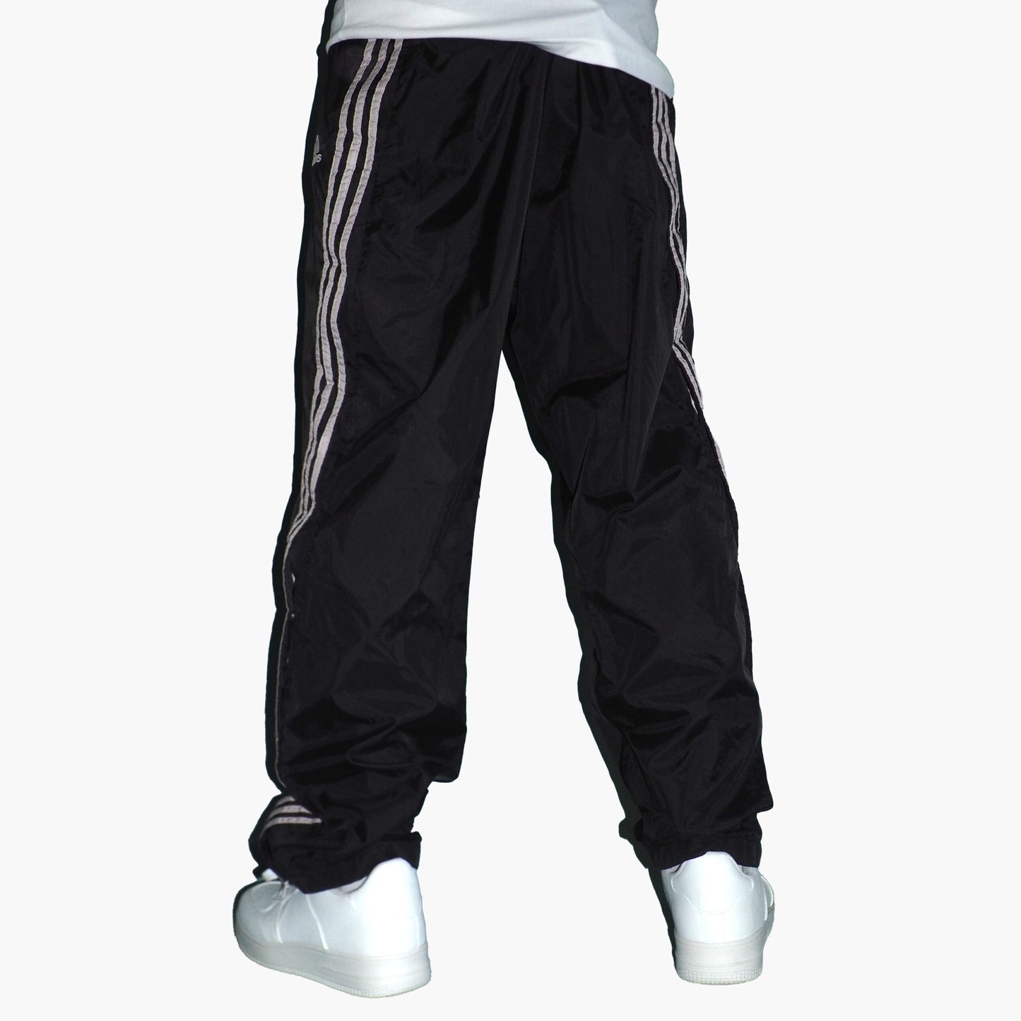 Adidas Nylon Track Pants Gesticktes Logo (M) 54