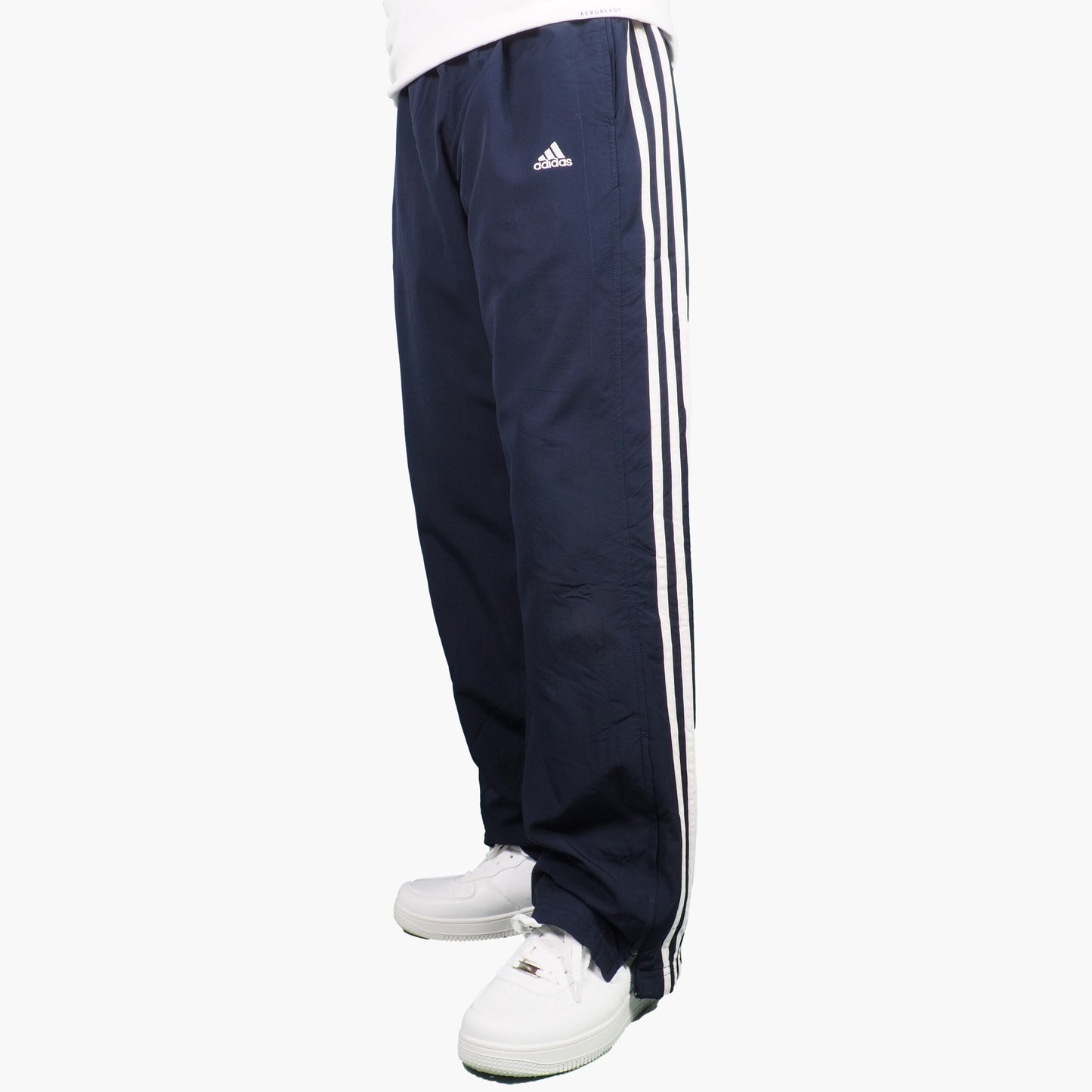 Adidas Nylon Track Pants Gesticktes Logo (M)