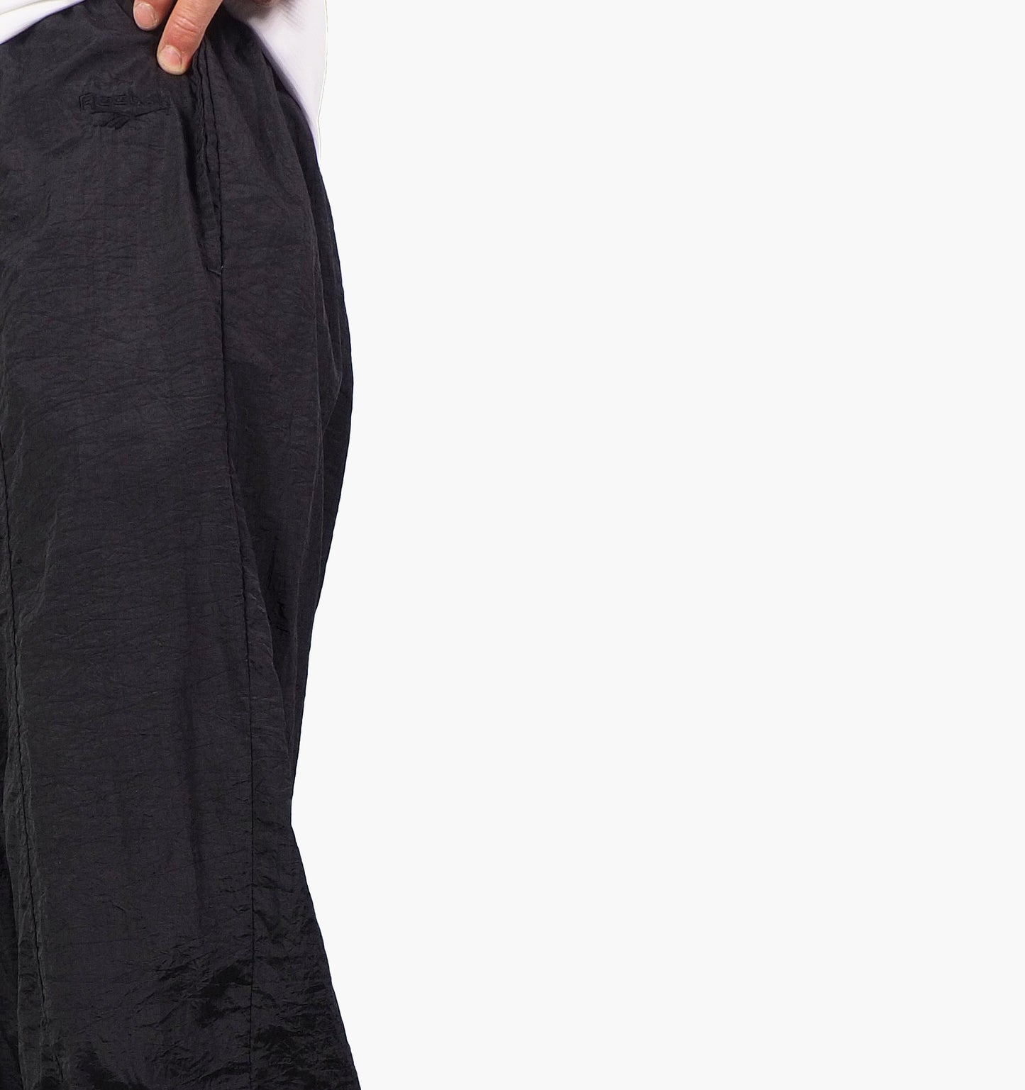 Reebok Nylon Track Pants Gesticktes Logo (M)