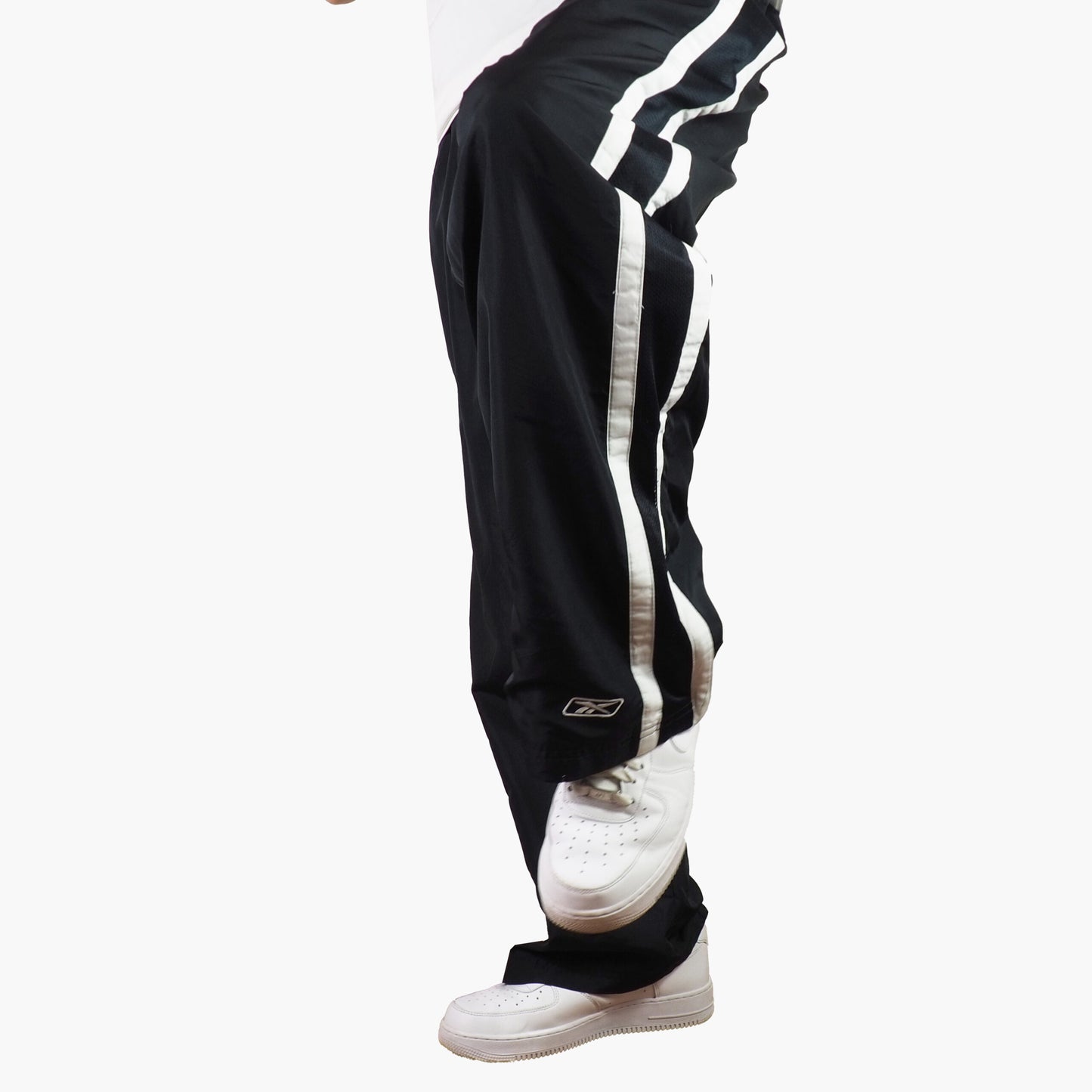 Reebok Nylon Track Pants Gesticktes Logo (XL)