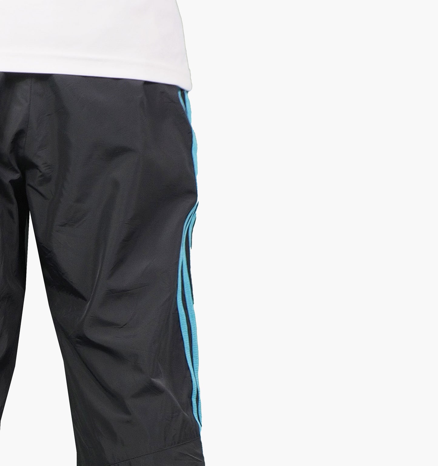 Adidas Nylon Track Pants Gesticktes Logo (S)