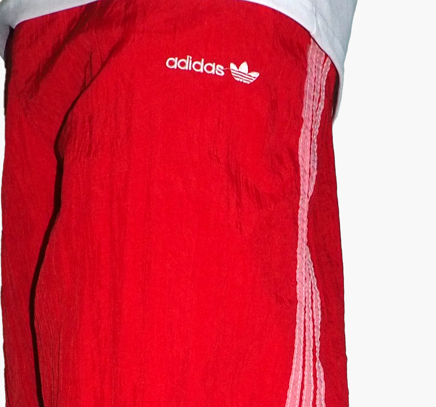 Adidas Nylon Track Pants Gesticktes Logo (XL)
