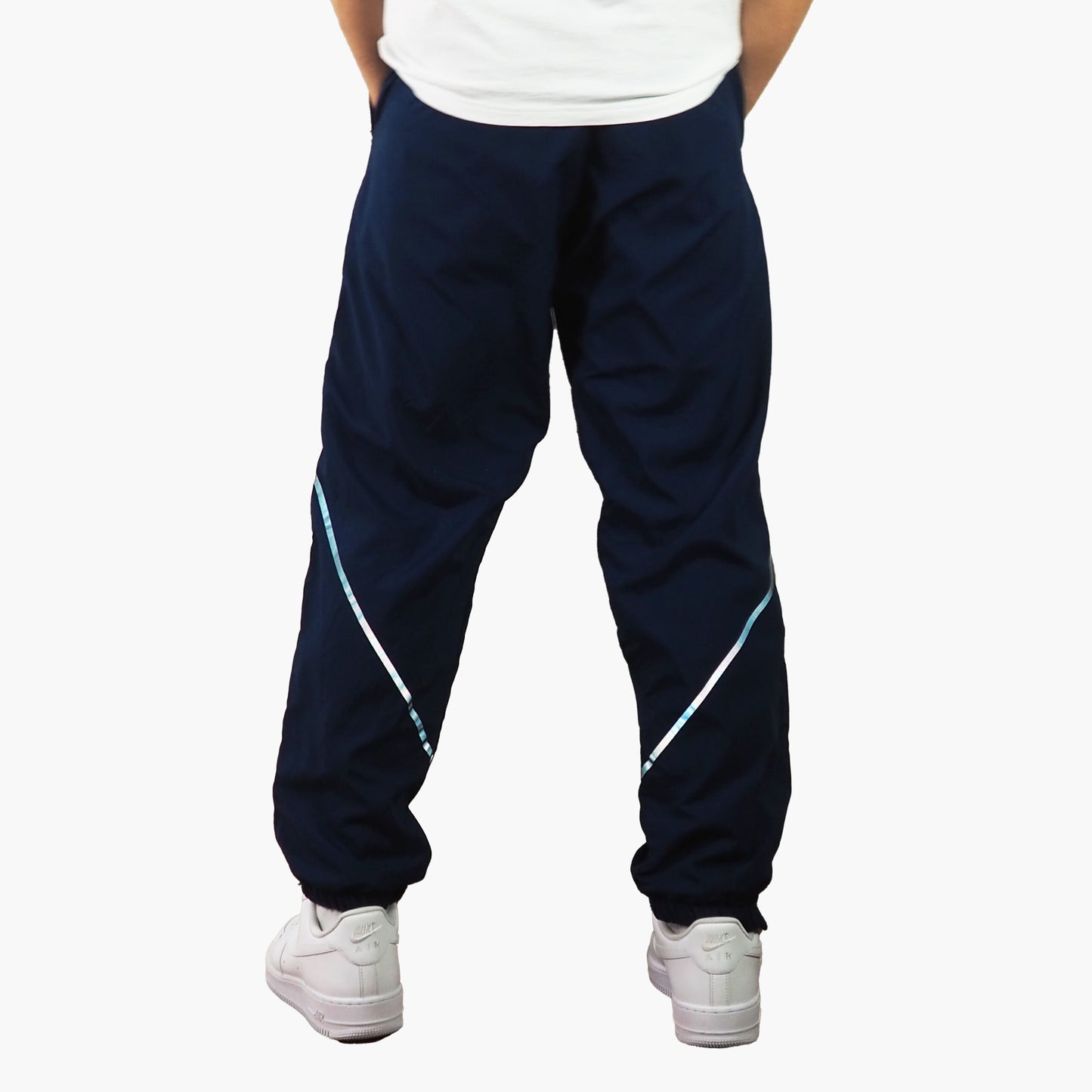 Nylon Track Pants Blau (S)