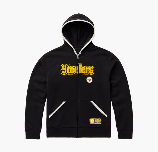 NFL Steelers Knit Cardigan Embroidered Logo (L)