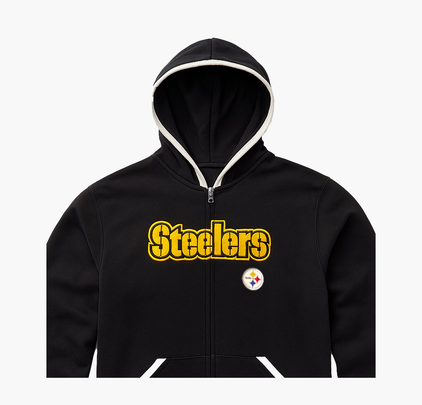 NFL Steelers Knit Cardigan Embroidered Logo (L)
