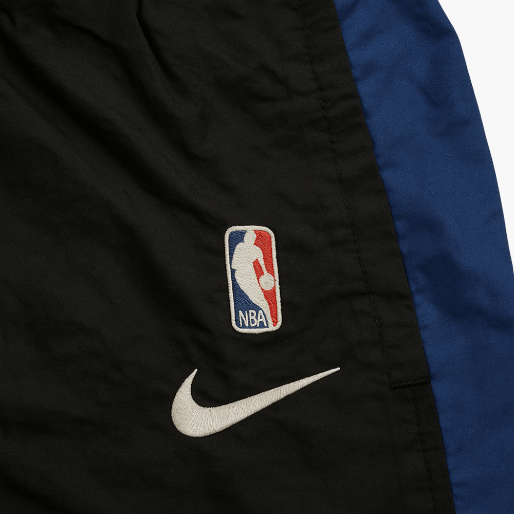 Nike Vintage NBA Tracksuit Embroidered Logo Black & Navy Blue (Kids XL)