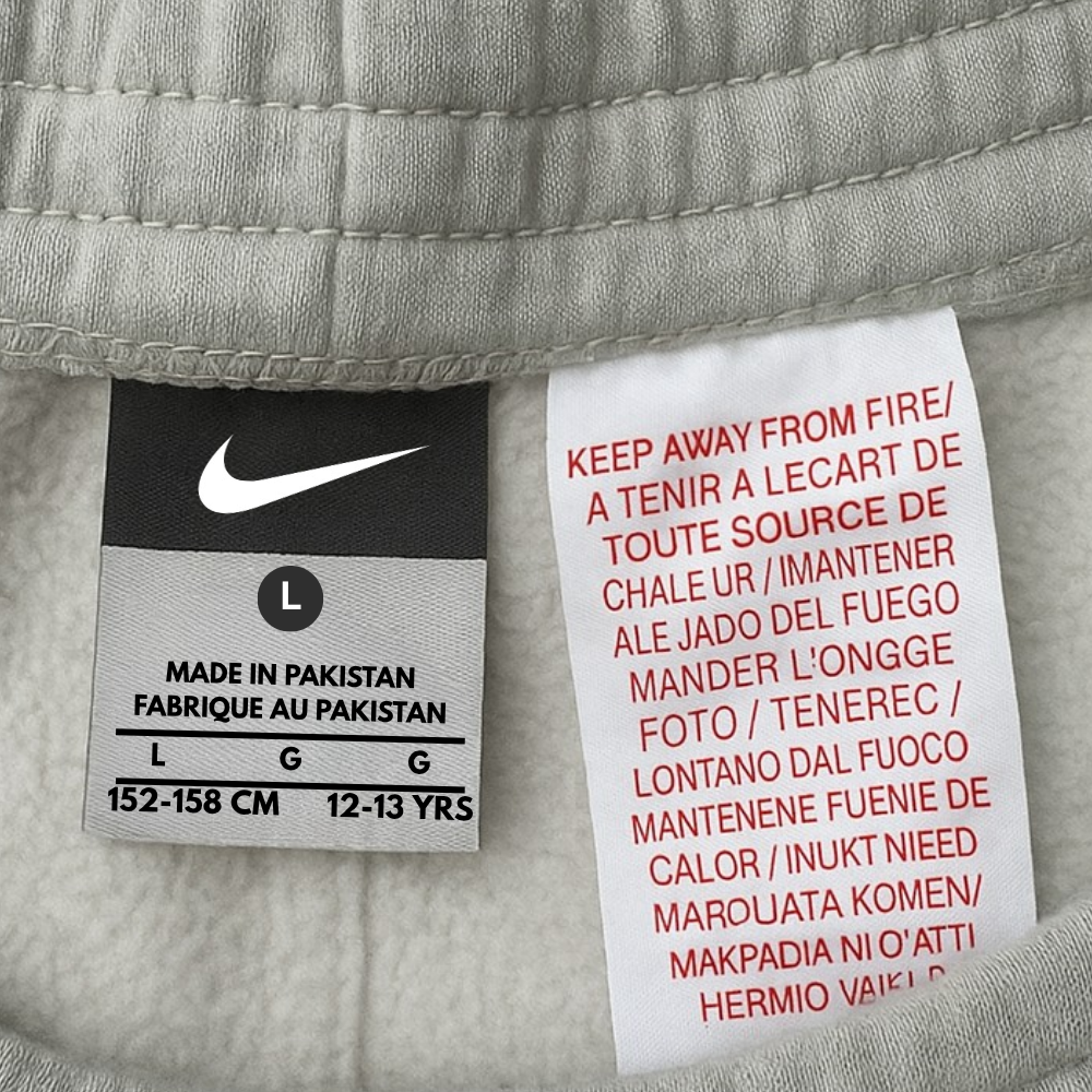 Nike Grey Jogging Pants Embroidered Logo (S)