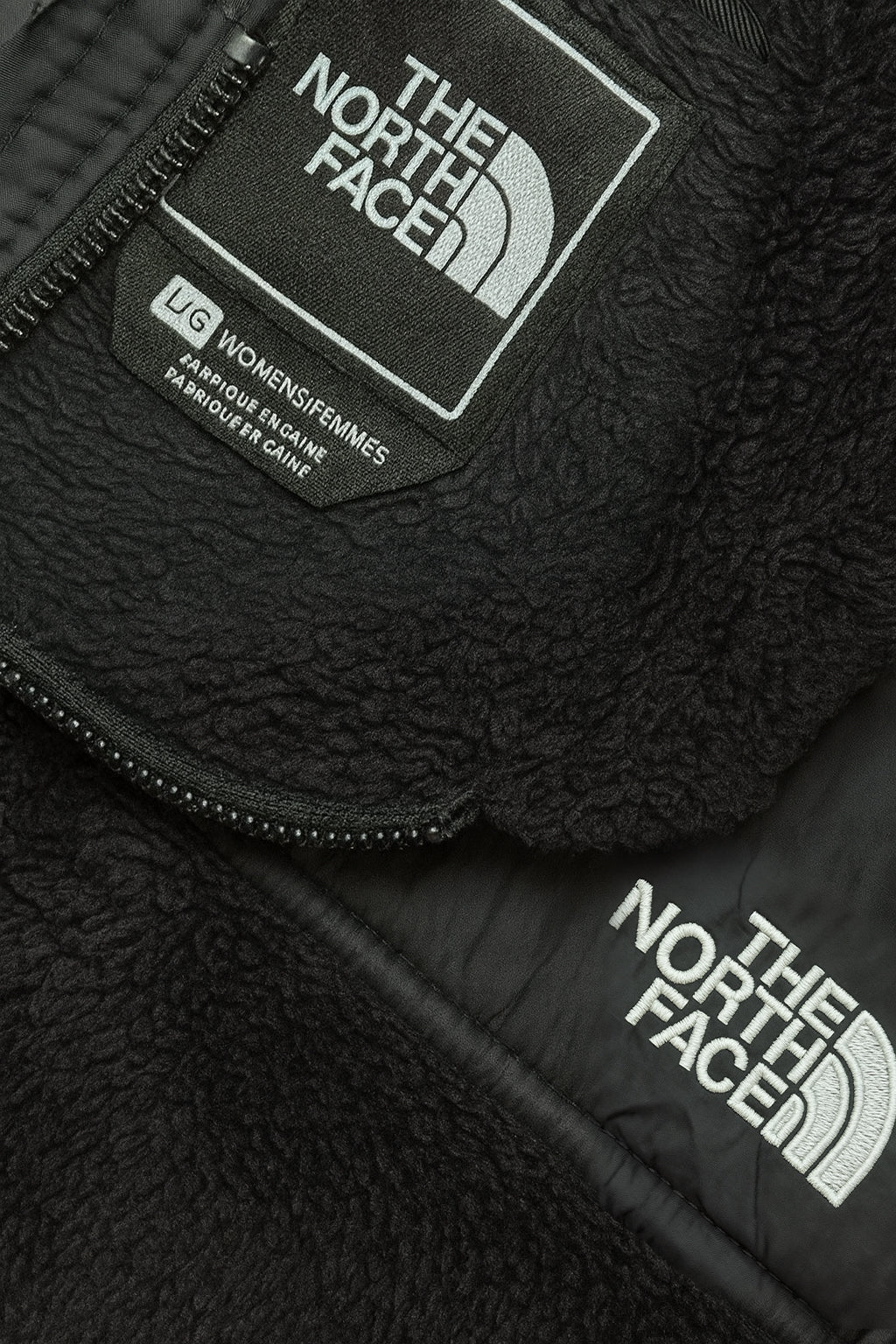 The North Face Vintage Hooded Fleece Jacket Black (M)