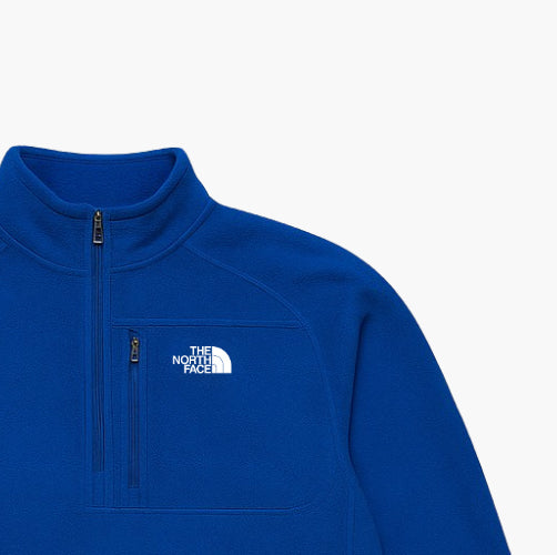 The North Face Quarter Zip Sweatshirt Embroidered Logo (Men's M)