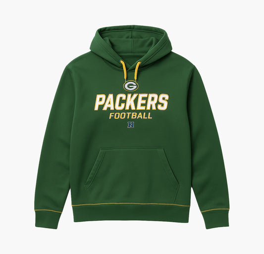 NFL Hoodie Dark Green Embroidered Logo (L)