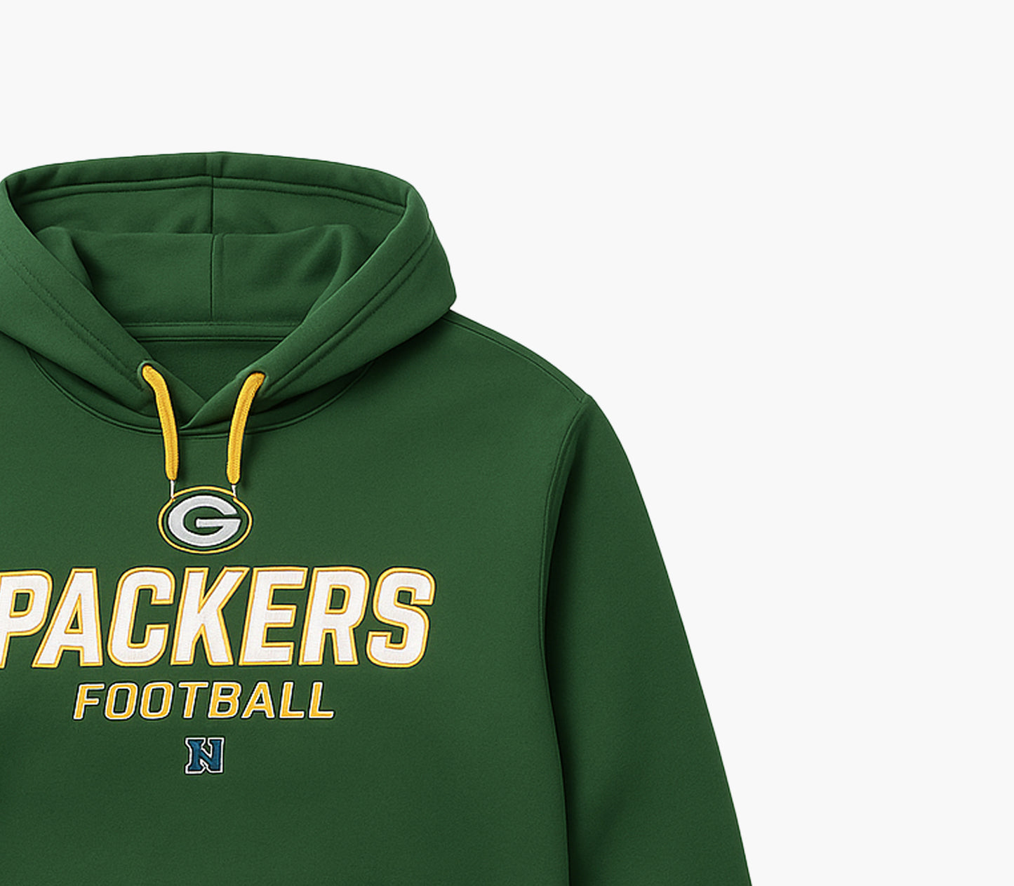 NFL Hoodie Dark Green Embroidered Logo (L)