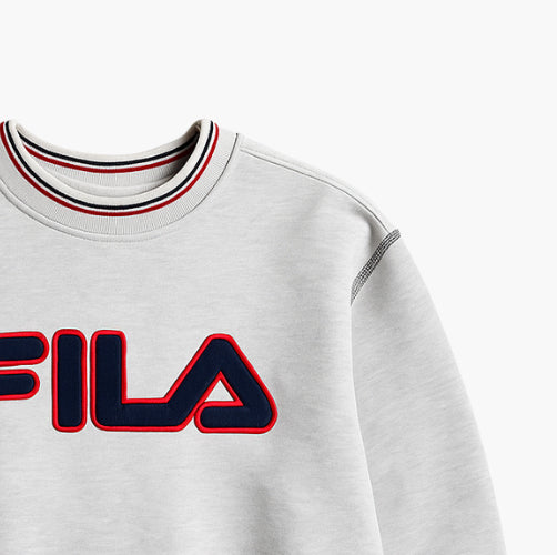 FILA Vintage Crewneck Sweatshirt Embroidered Logo (S)