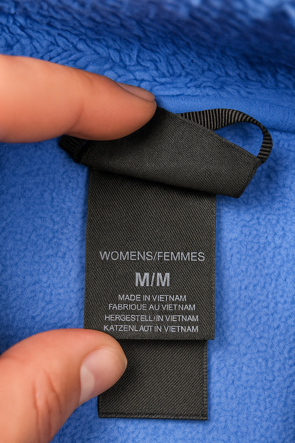 The North Face Vintage Faux Fur Fleece Jacket Blue / Light Blue (M)