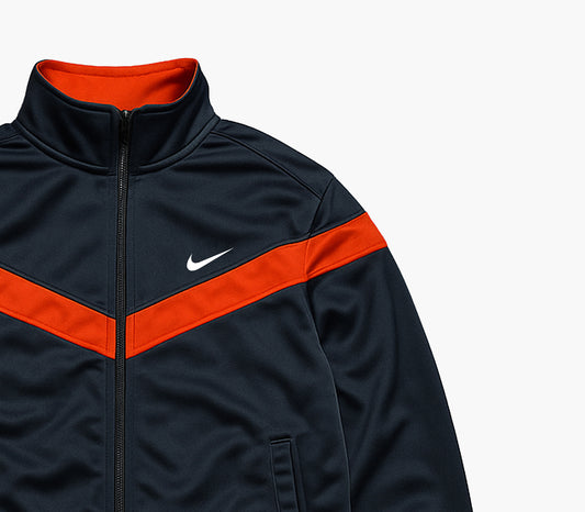 Nike Grey & Orange Vintage Track Jacket (M)