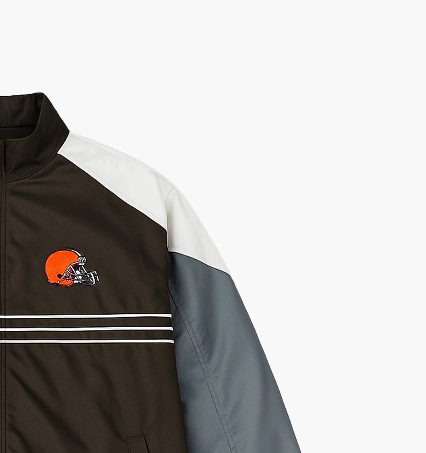 NFL Cleveland Browns Nylon Track Jacket Gesticktes Logo (XL)