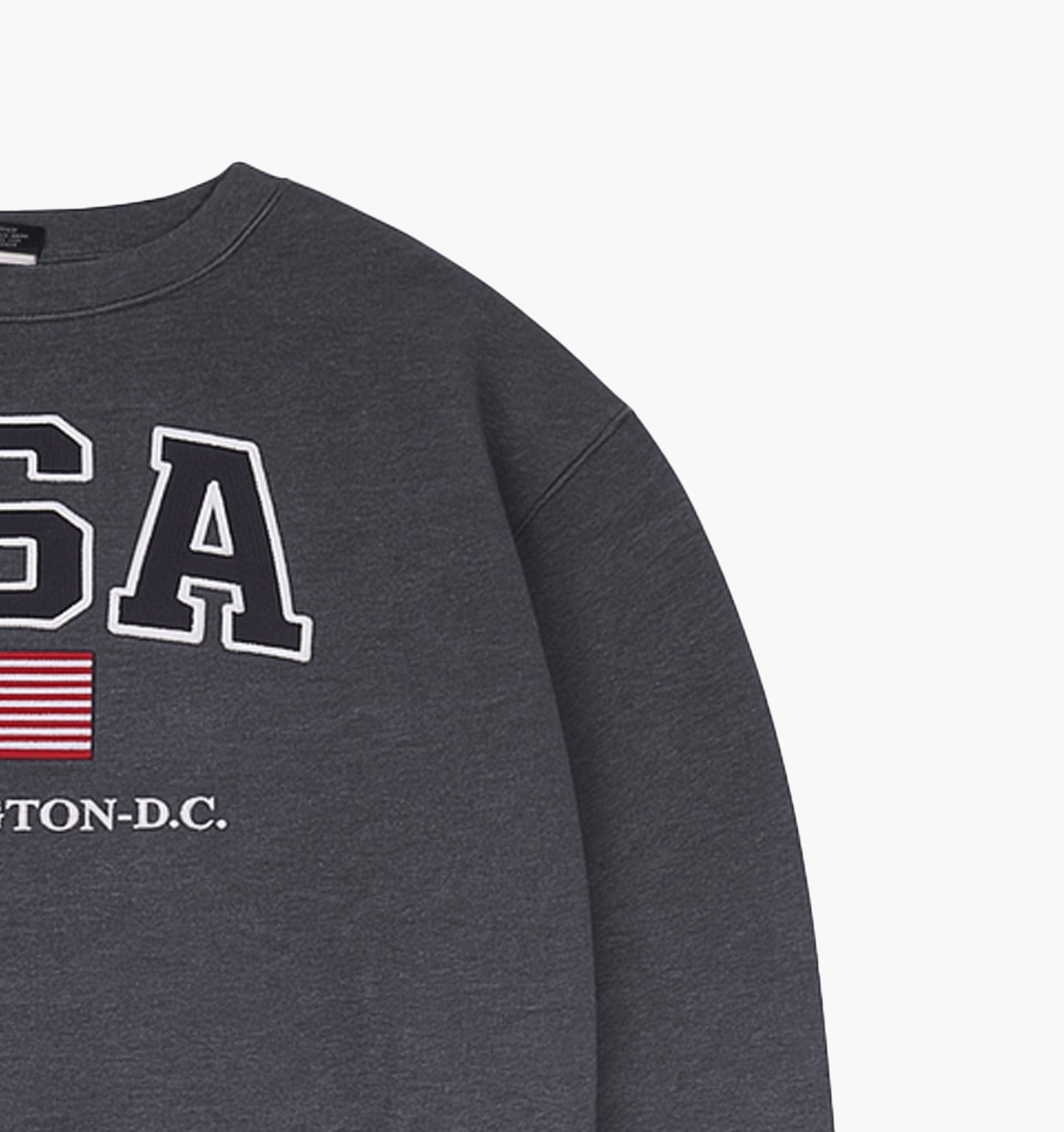 US Vintage DC Sweatshirt Gesticktes Logo (L)