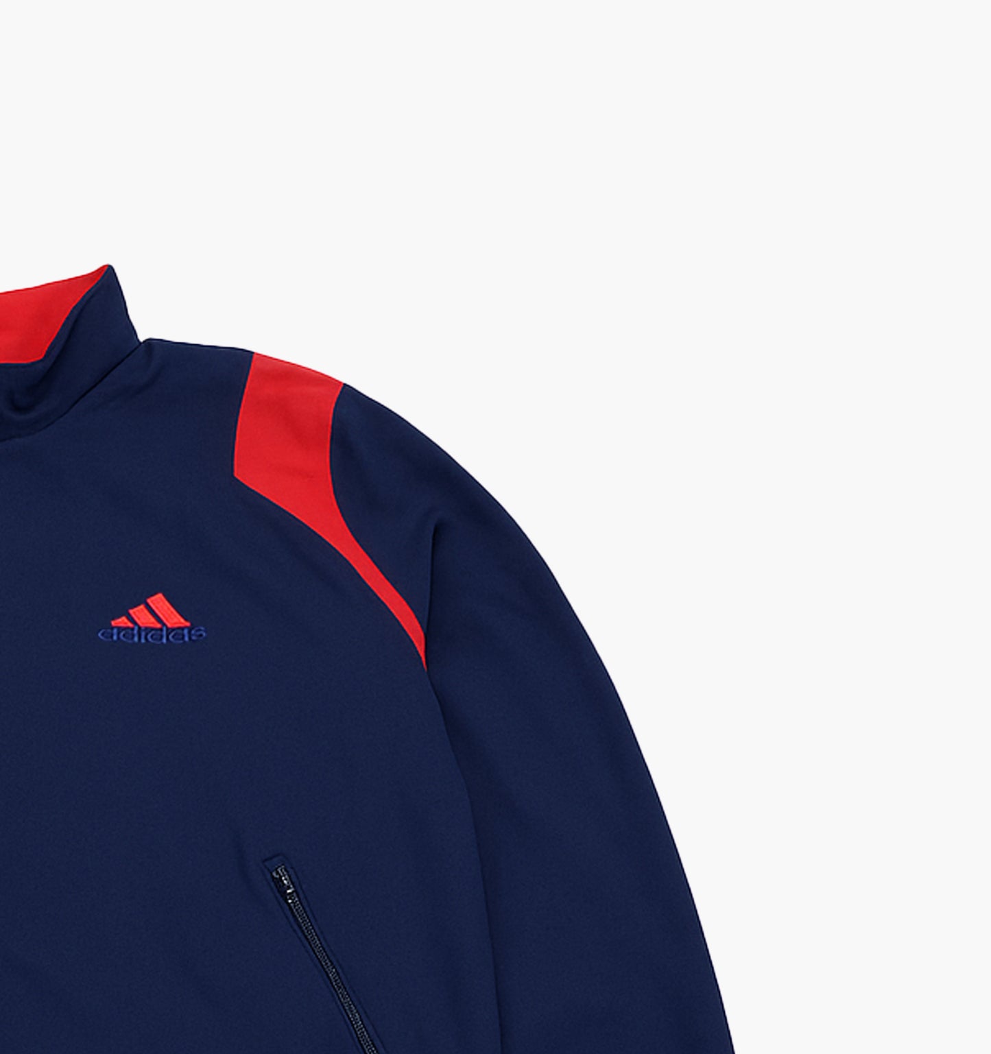 Adidas Vintage Nylon Track Jacket Gesticktes Logo (L)