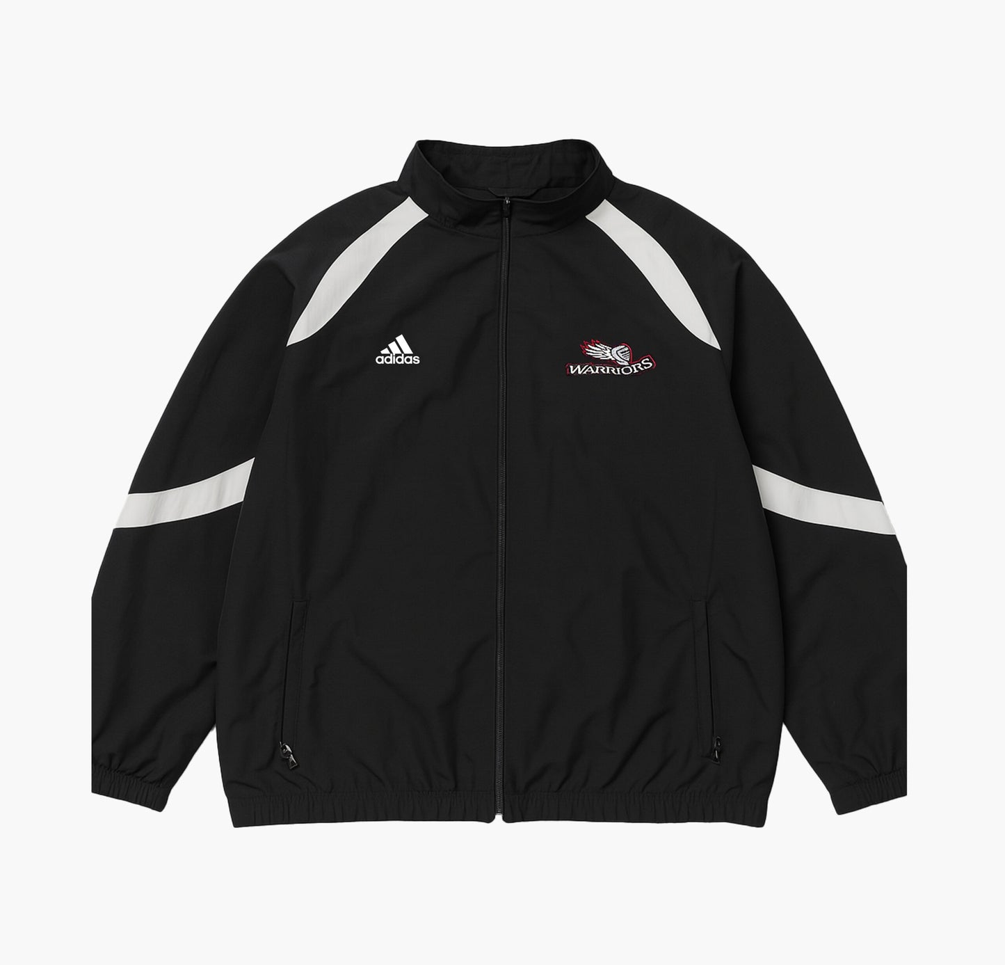Adidas Nylon Track Jacket Stitched Logo (S)
