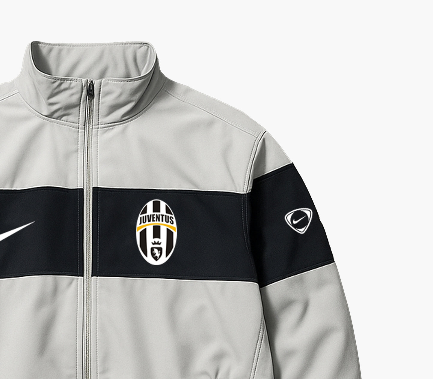 Nike Men’s Jacket Light Grey / Black (M)