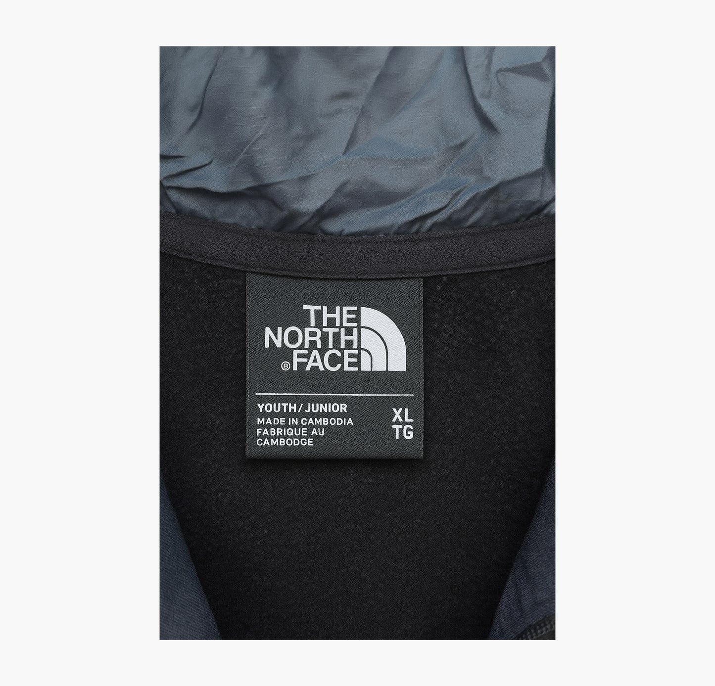 The North Face Full-Zip Hooded Jacket Grey Black (M)