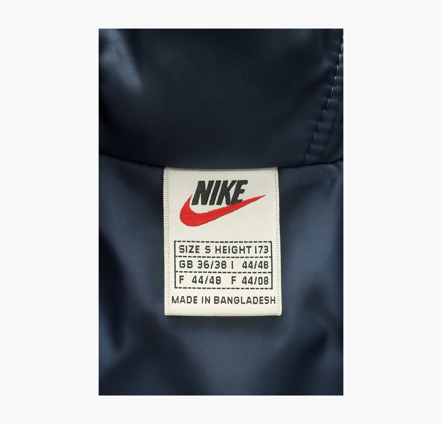 Nike Vintage Puffer Parka Jacket Embroidered 90’s Navy / Yellow (S)