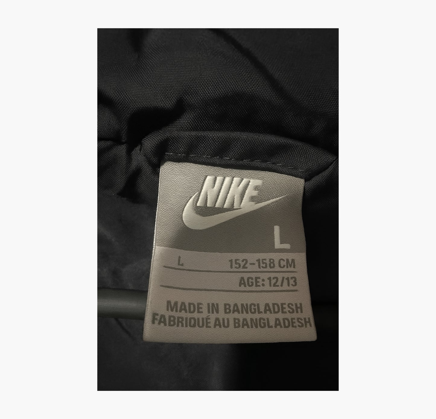Nike Unisex Puffer Coat Black / White (S/M)