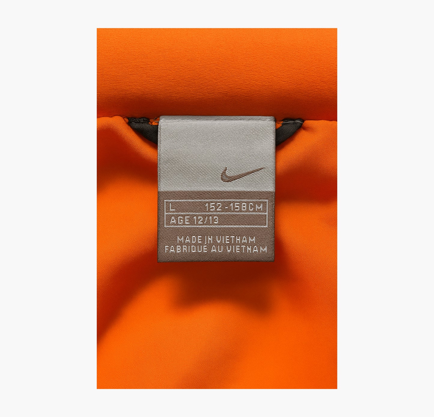 Nike Puffer Jacket Black / Orange (L)