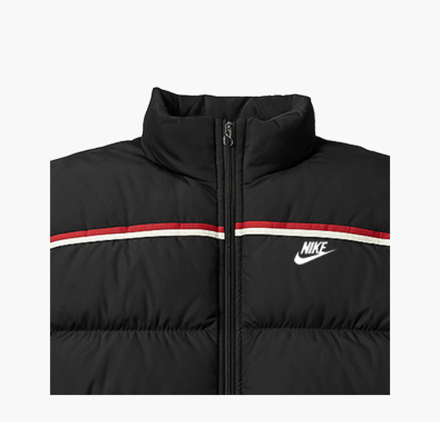 Nike Vintage Puffer Jacket Black / Red (L)