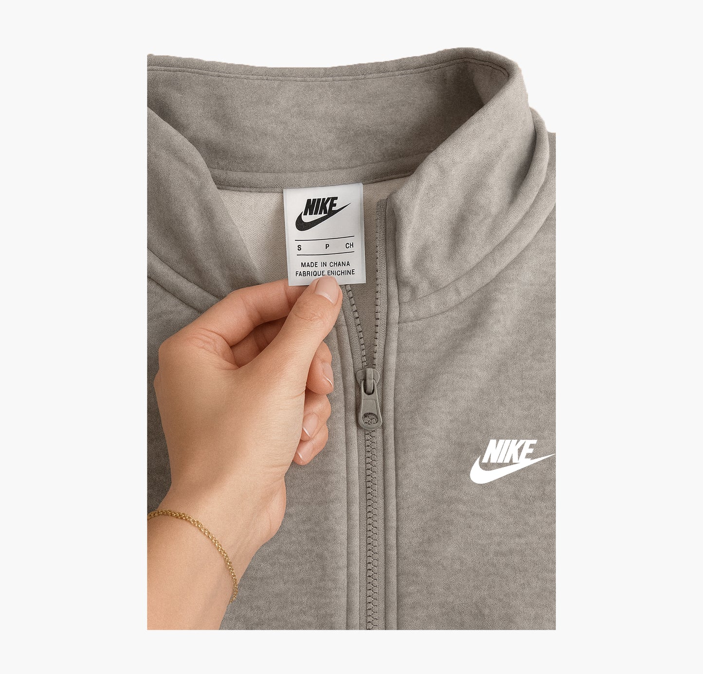Nike Vintage Tracksuit Embroidered Logo Grey & White (S)