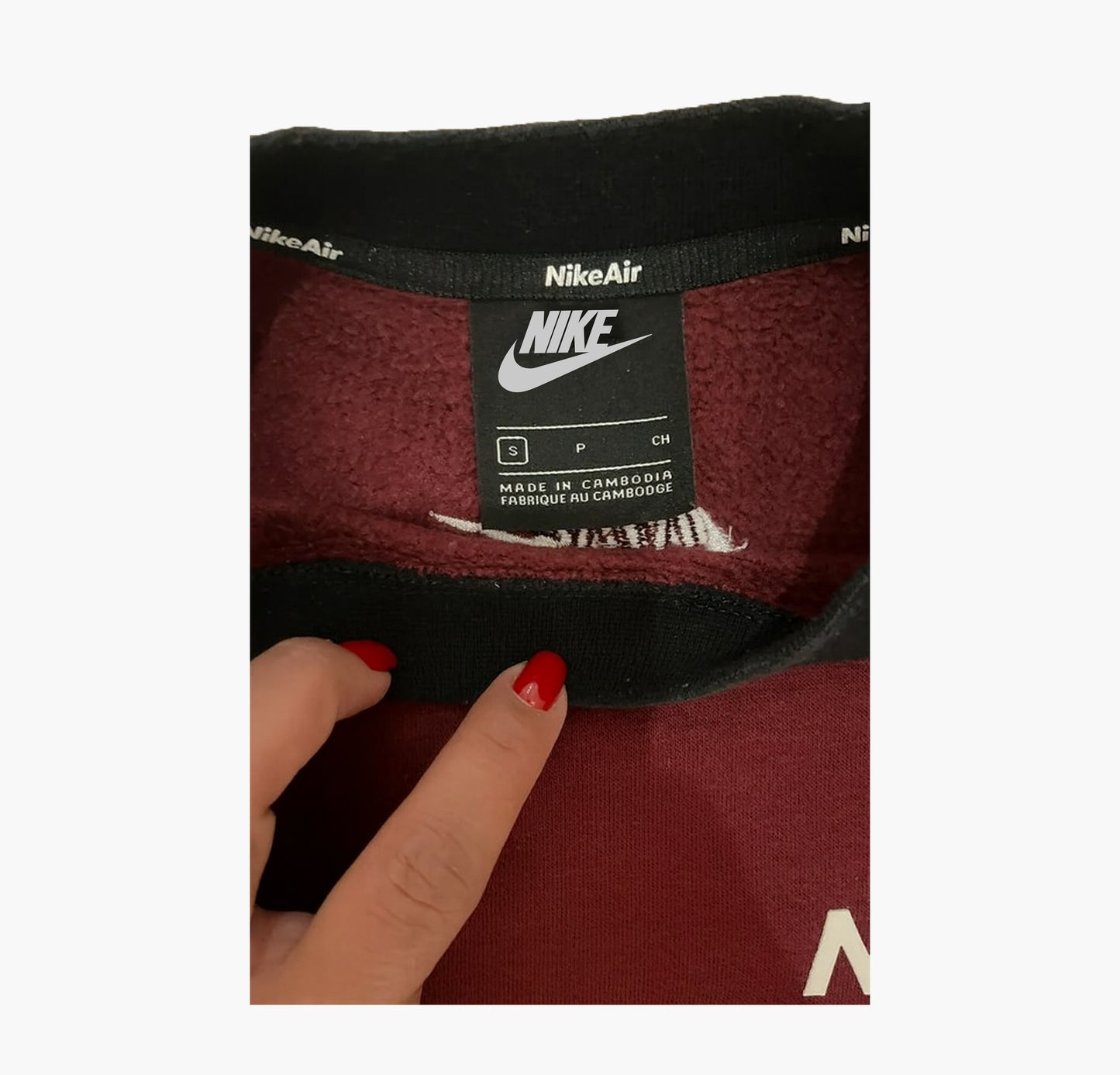 Nike Vintage Tracksuit Embroidered Logo Burgundy & Black (S)