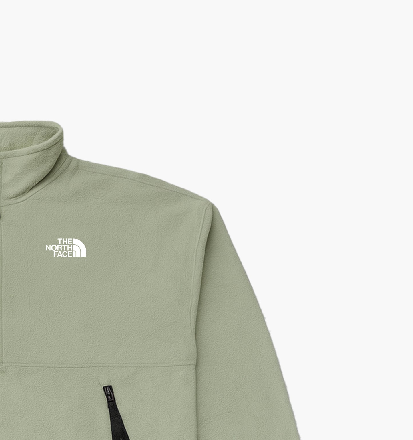 The North Face Quarter Zip Fleece Sweatshirt Embroidered Logo