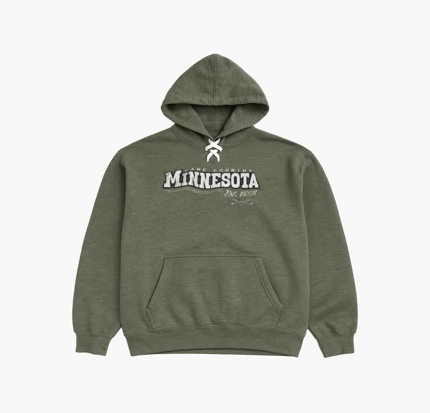 Vintage Cotton Hoodie Gesticktes Logo (L)